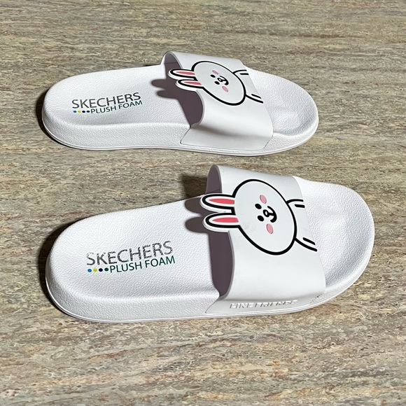 Sketchers plush foam line Friends slides - Picture 3 of 11